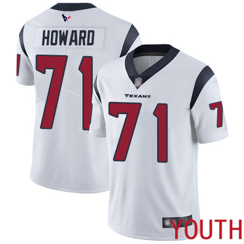 Houston Texans Limited White Youth Tytus Howard Road Jersey NFL Football 71 Vapor Untouchable
